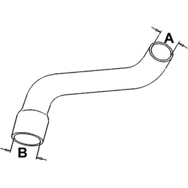 Aftermarket Fits John Deere Fits JD Tractor Lower Radiator Hose 4430 wo AC 2312 R52429 - main